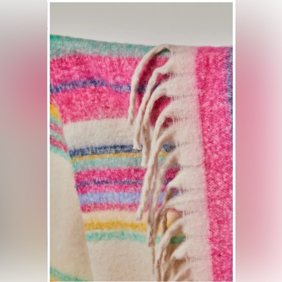 NWT Free People Skye Stripe Blanket - Picture 3 of 4